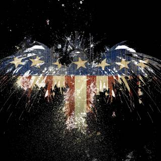 American flag PC wallpaper