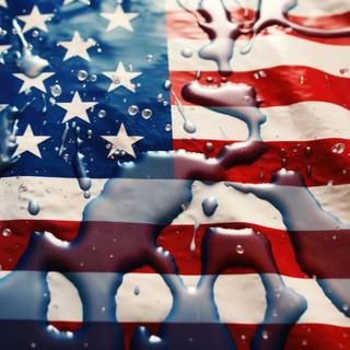 American flag PC wallpaper