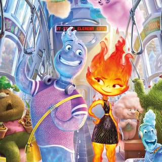 Elemental movie iPhone wallpaper