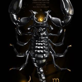 Black scorpio 4k iPhone wallpaper