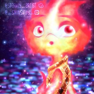 Elemental movie iPhone wallpaper