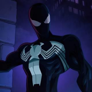 Comic Symbiote Spider-Man desktop wallpaper