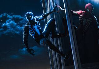 Comic Symbiote Spider-Man desktop wallpaper