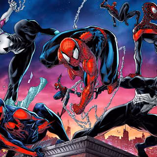 Comic Symbiote Spider-Man desktop wallpaper