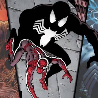 Comic Symbiote Spider-Man desktop wallpaper