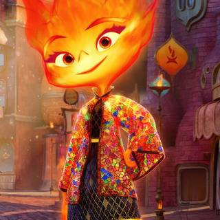Elemental movie iPhone wallpaper