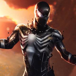 Comic Symbiote Spider-Man desktop wallpaper