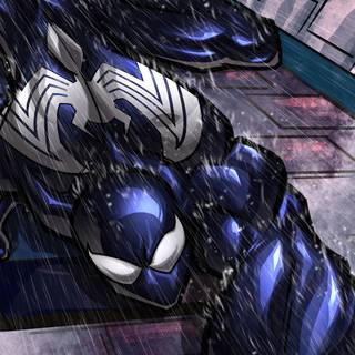 Comic Symbiote Spider-Man desktop wallpaper