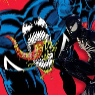 Comic Symbiote Spider-Man desktop wallpaper