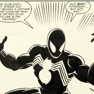 Comic Symbiote Spider-Man desktop wallpaper