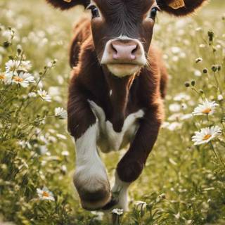 Preppy cows wallpaper
