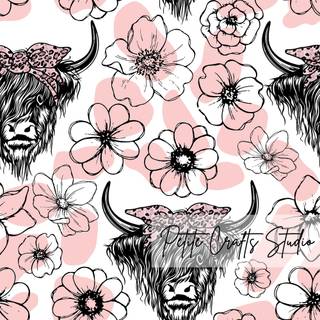 Preppy cows wallpaper