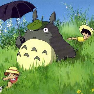 Totoro laptop wallpaper