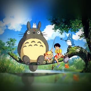 Totoro laptop wallpaper
