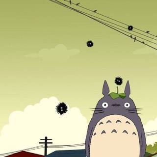 Totoro laptop wallpaper