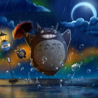 Totoro laptop wallpaper