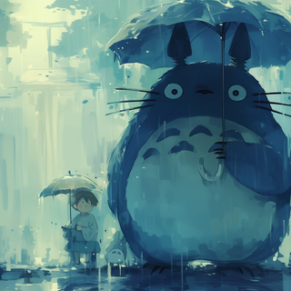 Totoro laptop wallpaper