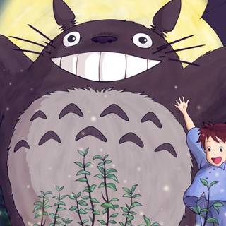 Totoro laptop wallpaper