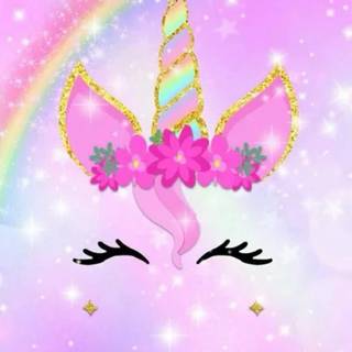 Cute unicorn girl wallpaper