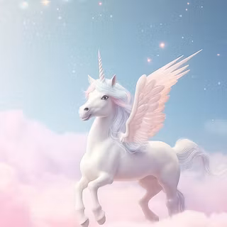 Cute unicorn girl wallpaper