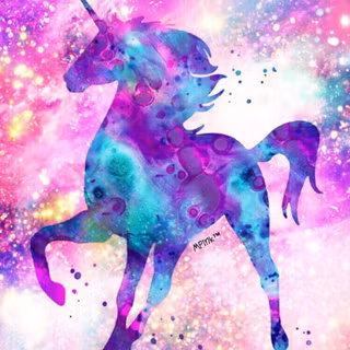 Cute unicorn girl wallpaper