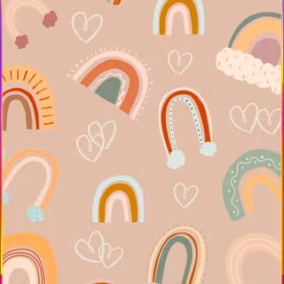 Preppy boho wallpaper