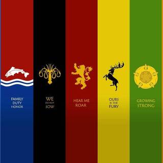 Game of Thrones sigils wallpaper
