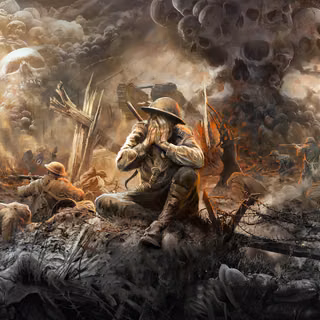 War painting wallpaper
