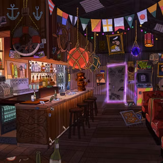 Club bar wallpaper