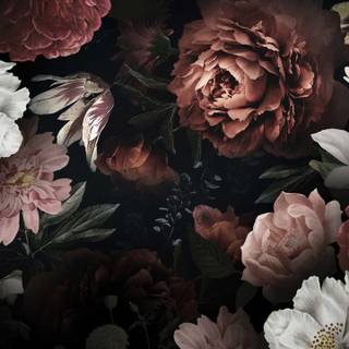 Big flower wallpaper