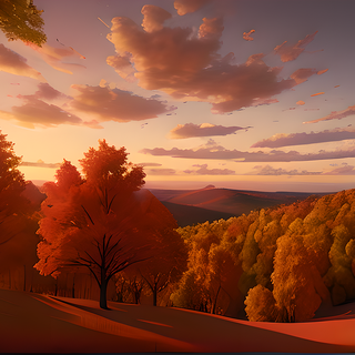 AI generated autumn wallpaper
