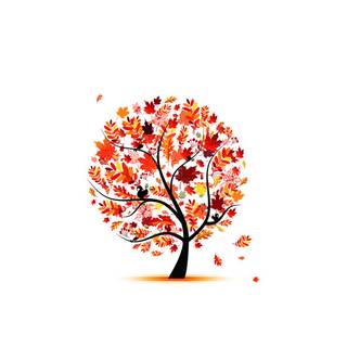 Autumn leaves simple wallpaper