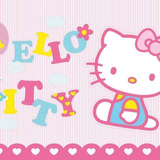 Hello Kitty collage laptop wallpaper