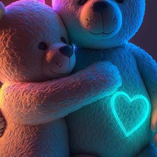 Heart bear wallpaper