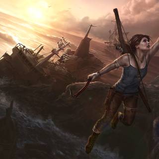 Lara Croft 4k PC wallpaper