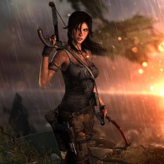 Lara Croft 4k PC wallpaper