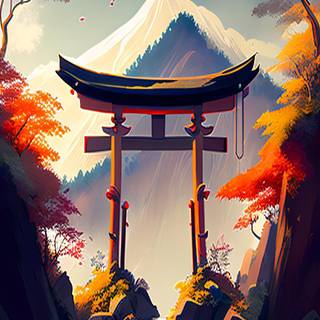Japanese Torii Gate wallpaper