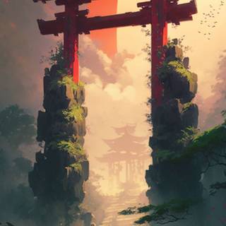 iPhone Torii Gate wallpaper