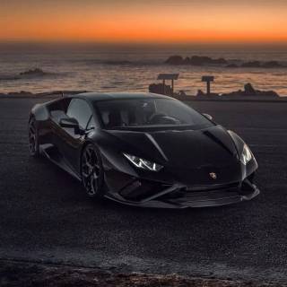 Lamborghini black iPhone wallpaper