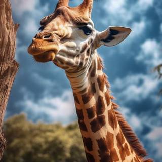 Giraffe iPhone wallpaper