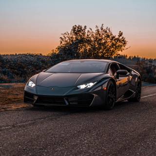 Lamborghini black iPhone wallpaper