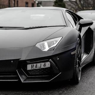 Lamborghini black iPhone wallpaper