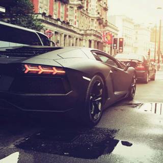 Lamborghini black iPhone wallpaper
