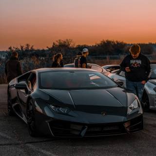 Lamborghini black iPhone wallpaper