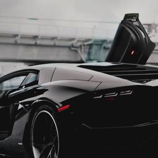 Lamborghini black iPhone wallpaper