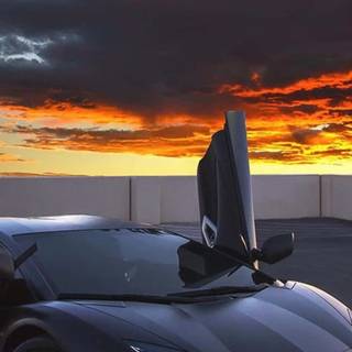 Lamborghini black iPhone wallpaper