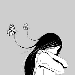 Sad girl phone wallpaper