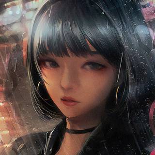 Sad girl phone wallpaper