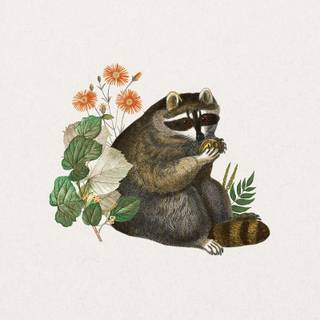 Raccoon phone wallpaper