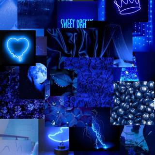 Aesthetic iPhone blue wallpaper